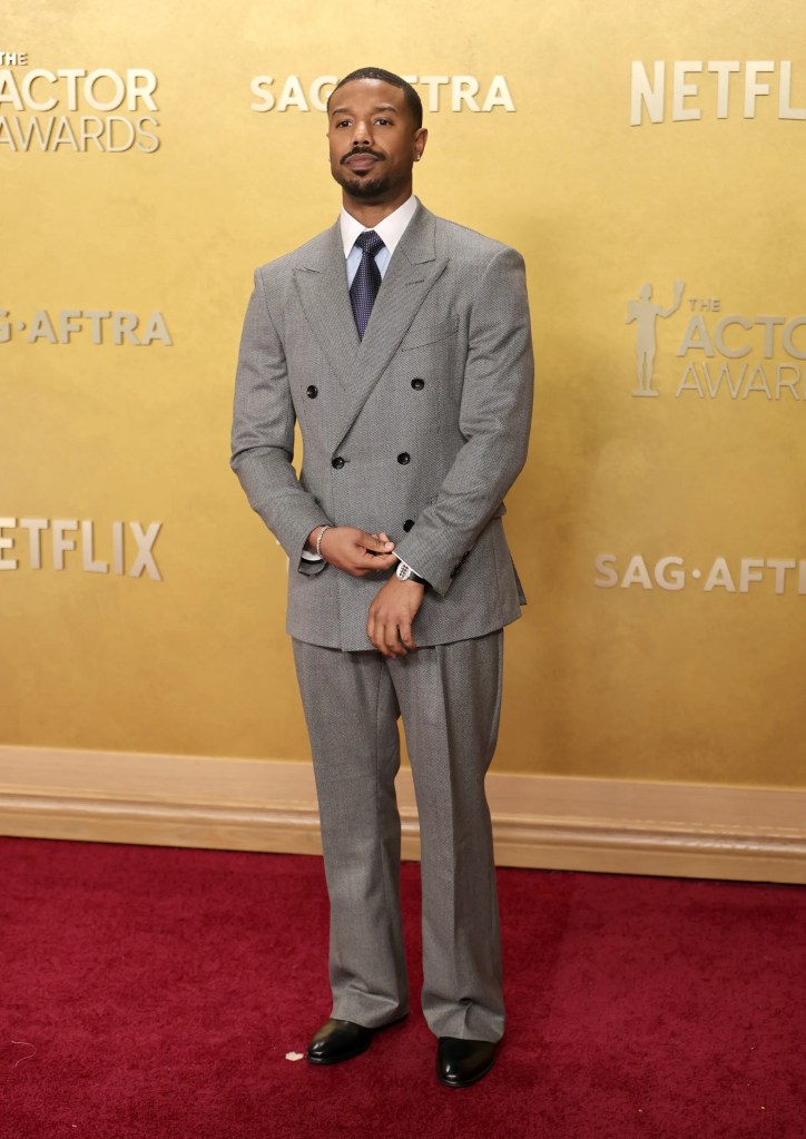 Michael B Jordan in Tom Ford by Haider Ackermann