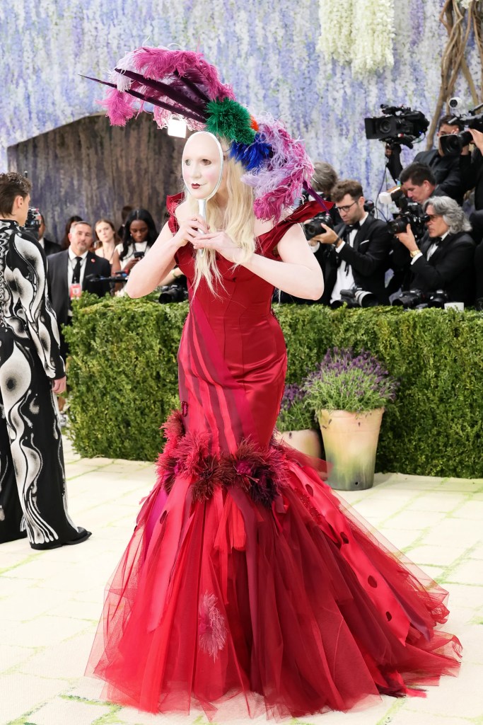 Gwendoline Christie in Giles Deacon